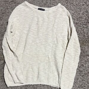 Brandy Melville Off-White Crewneck Sweater